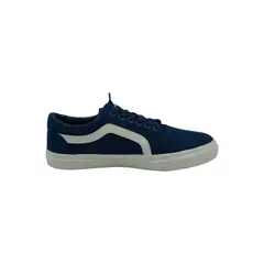HERIEL - Zapatilla Azul Lona Baja.