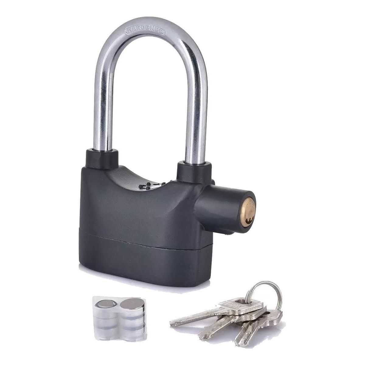 GENERICO - Candado de Seguridad con Alarma para Motos y Bicicletas