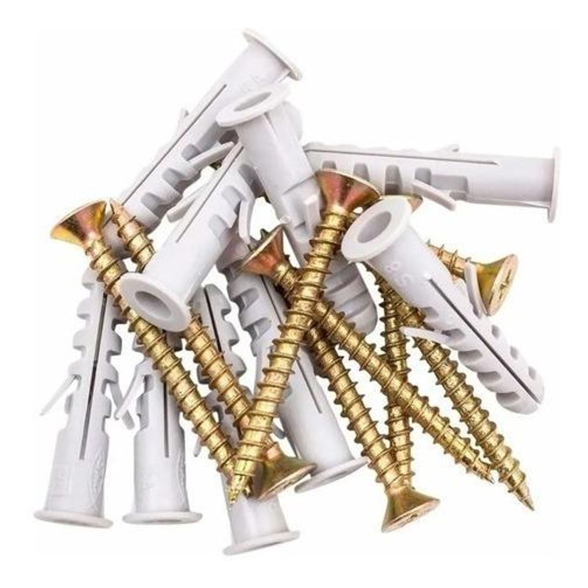 GENERICO - Tornillos Zincados para Volcanita con Tarugos 1x14"