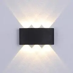 GENERICO - Foco LED de Pared 6 Leds Luz FríaCálida Impermeable