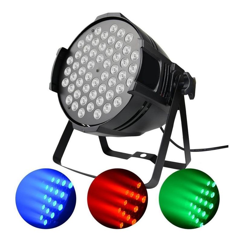 GENERICO - Foco LED Par RGBW 54x3W para Fiesta y Discoteca
