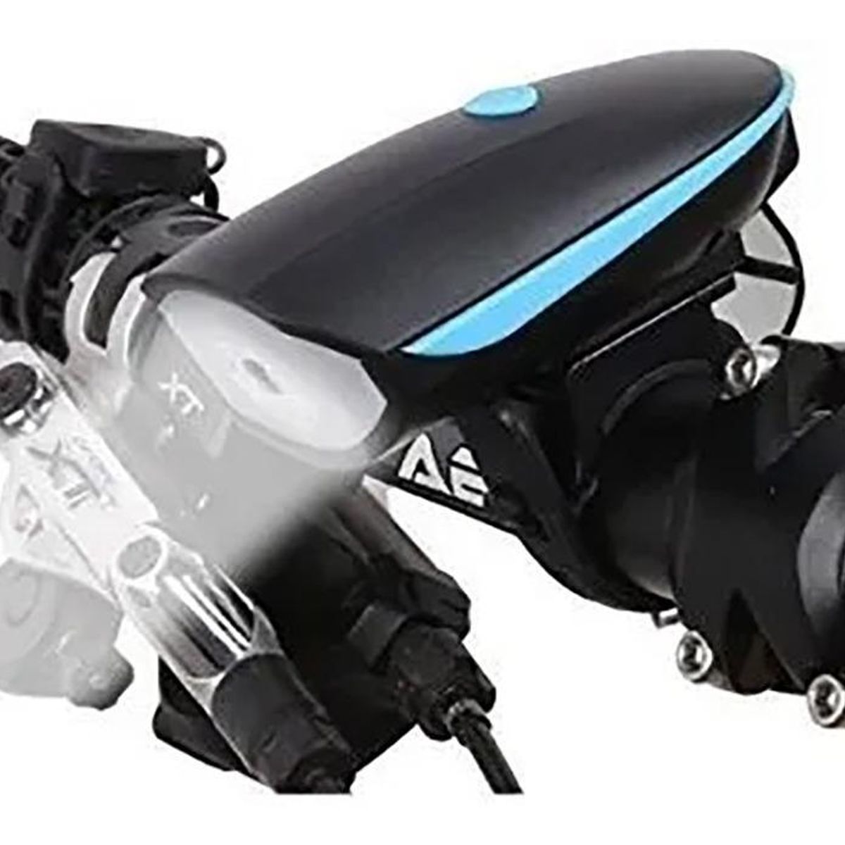 GENERICO - Luz LED 250 Lúmens y Bocina Recargable para Bicicleta