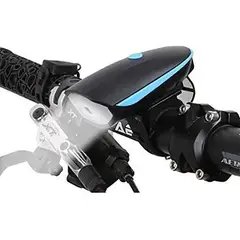 GENERICO - Luz LED 250 Lúmens y Bocina Recargable para Bicicleta
