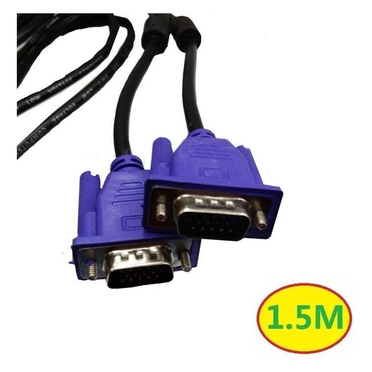 GENERICO - Cable VGA Macho a Macho 15 mts con Núcleos de Ferrita
