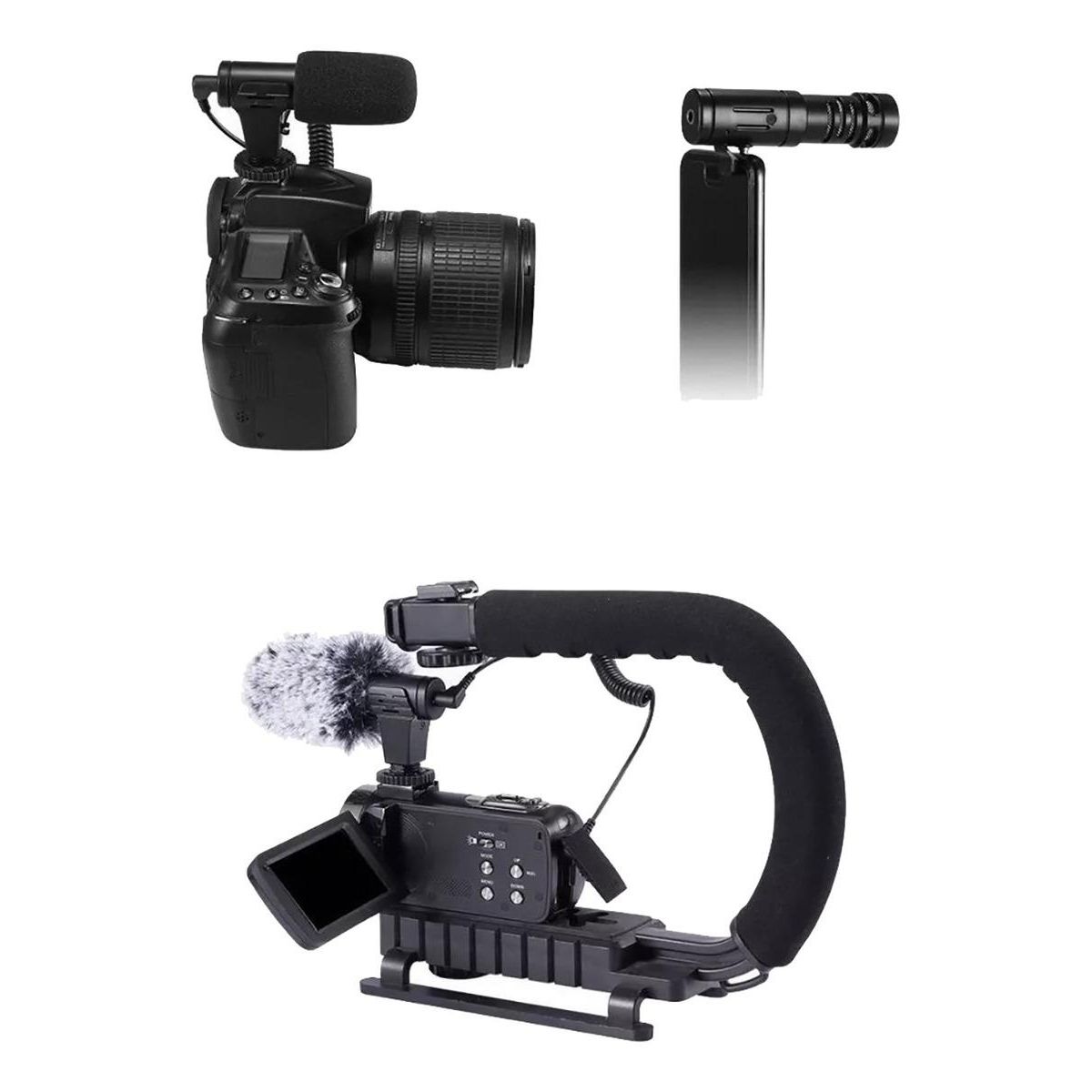 GENERICO - Micrófono Cardioide Compacto para Dispositivos Móviles y PC