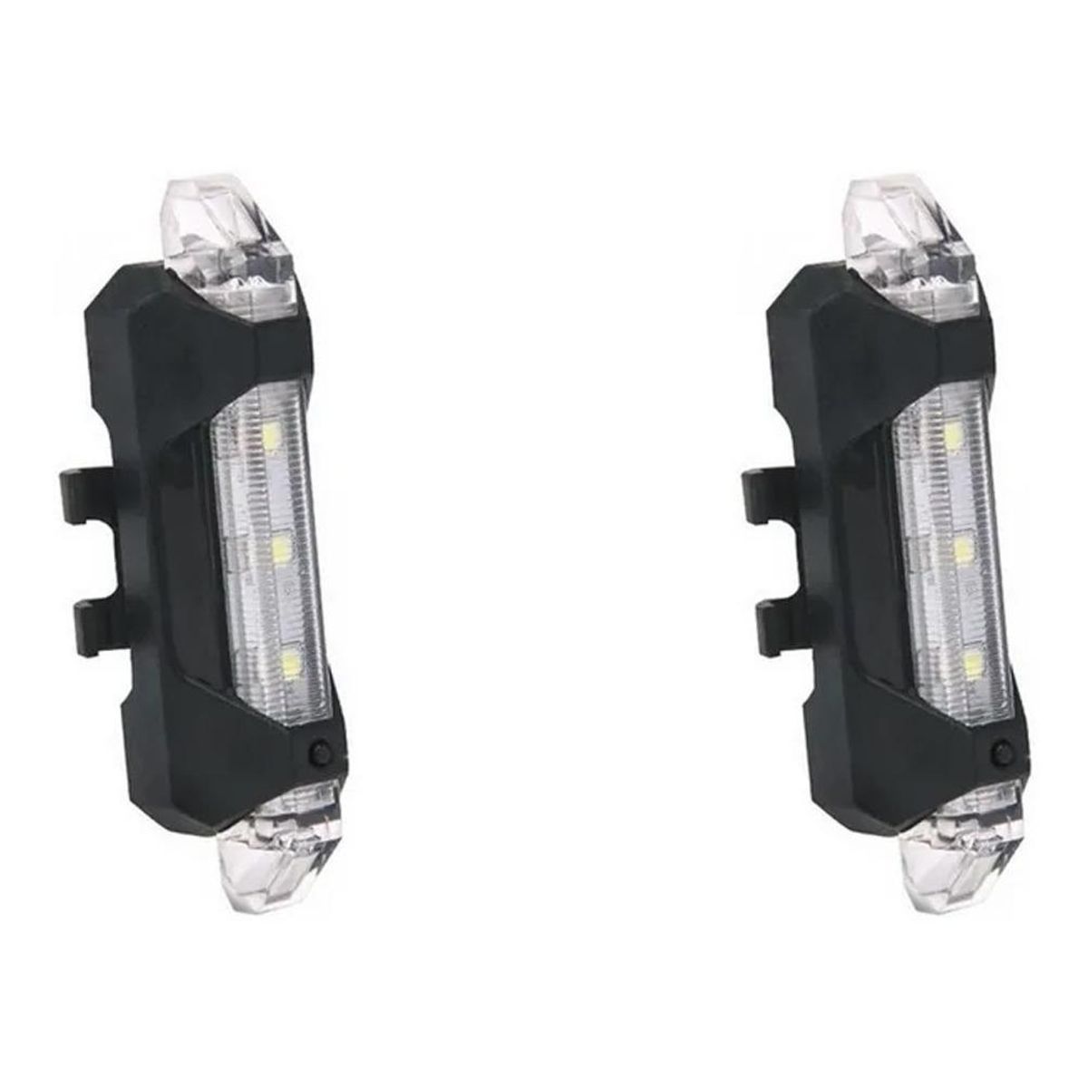 GENERICO - Pack 10 Luces LED Recargables para Bicicleta - Impermeables