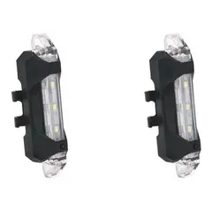GENERICO - Pack 10 Luces LED Recargables para Bicicleta - Impermeables
