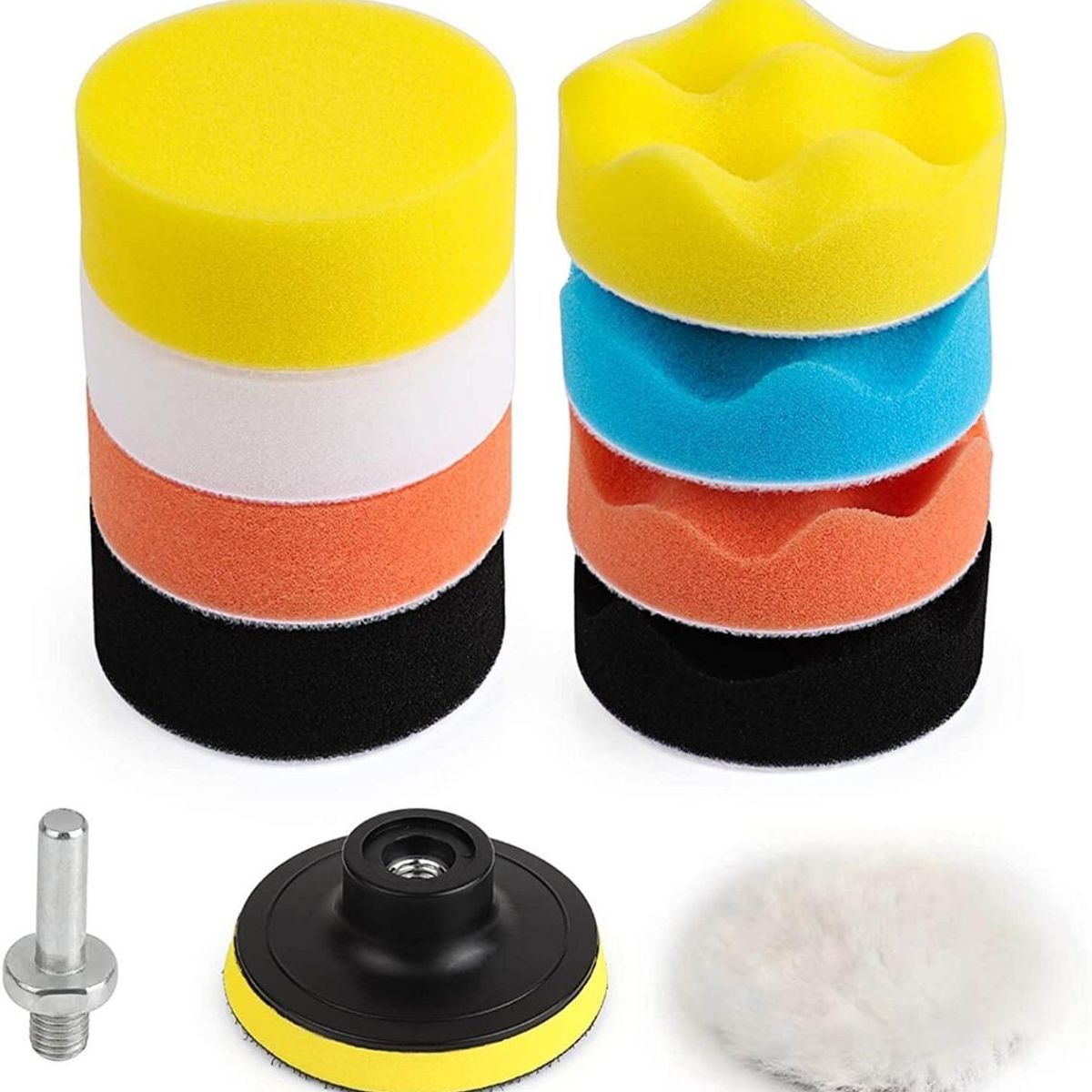 GENERICO - Kit de 11 Piezas de Almohadillas de Pulido para Auto