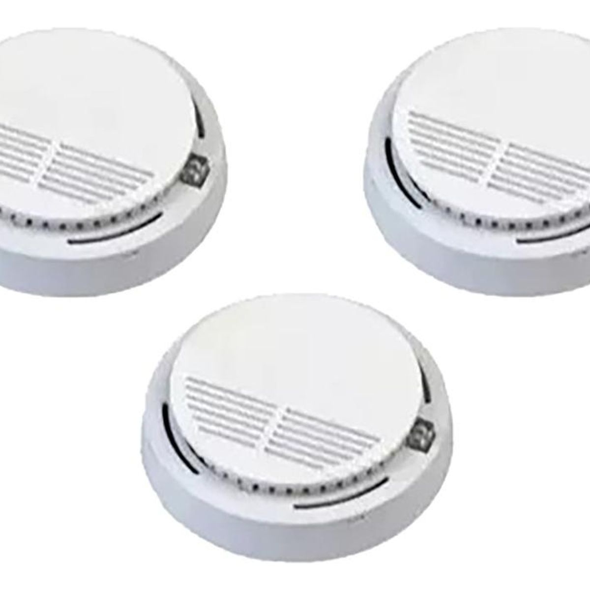 GENERICO - Pack de 3 Detectores de Humo Inalámbricos 9V