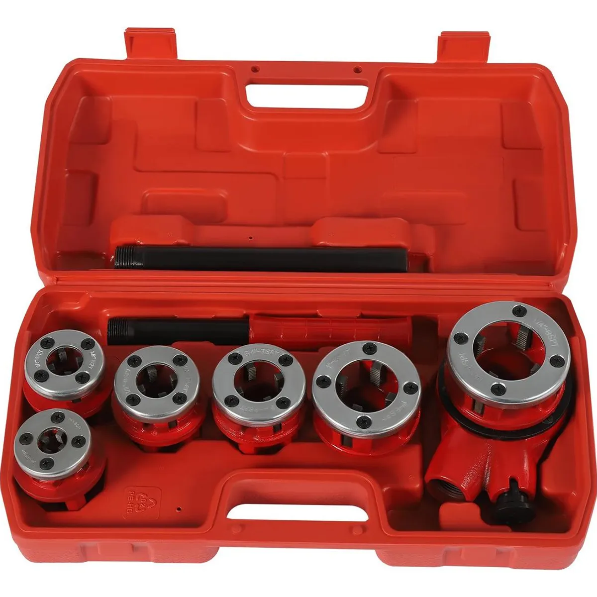 GENERICO - Set de Terrajas Manual para Tubos 6 Piezas