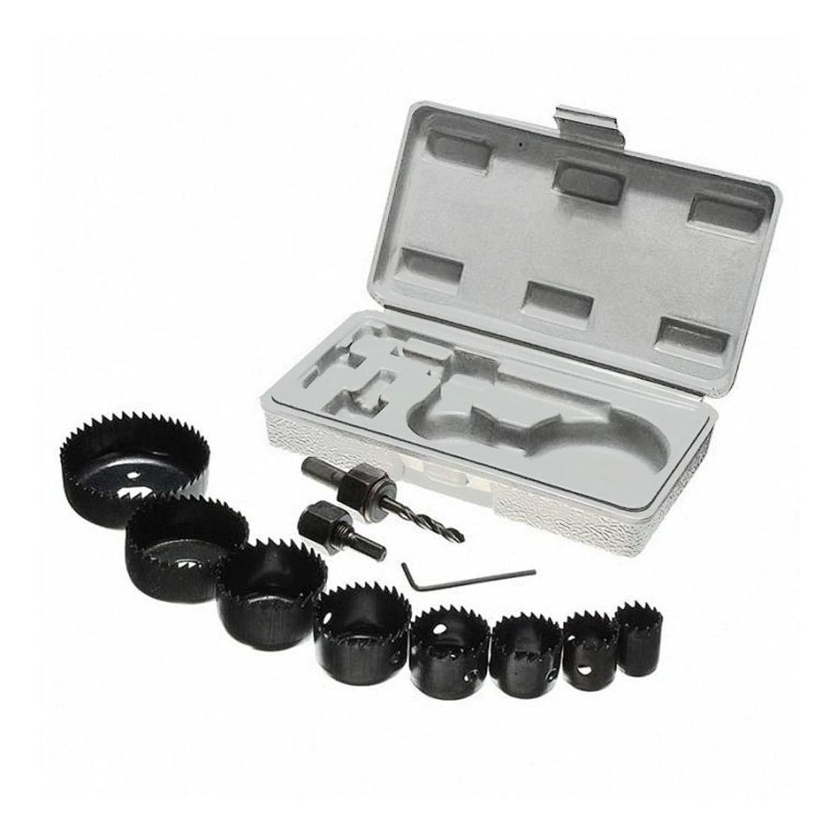 GENERICO - Juego de Brocas Sierra Copa para Madera 11 Piezas