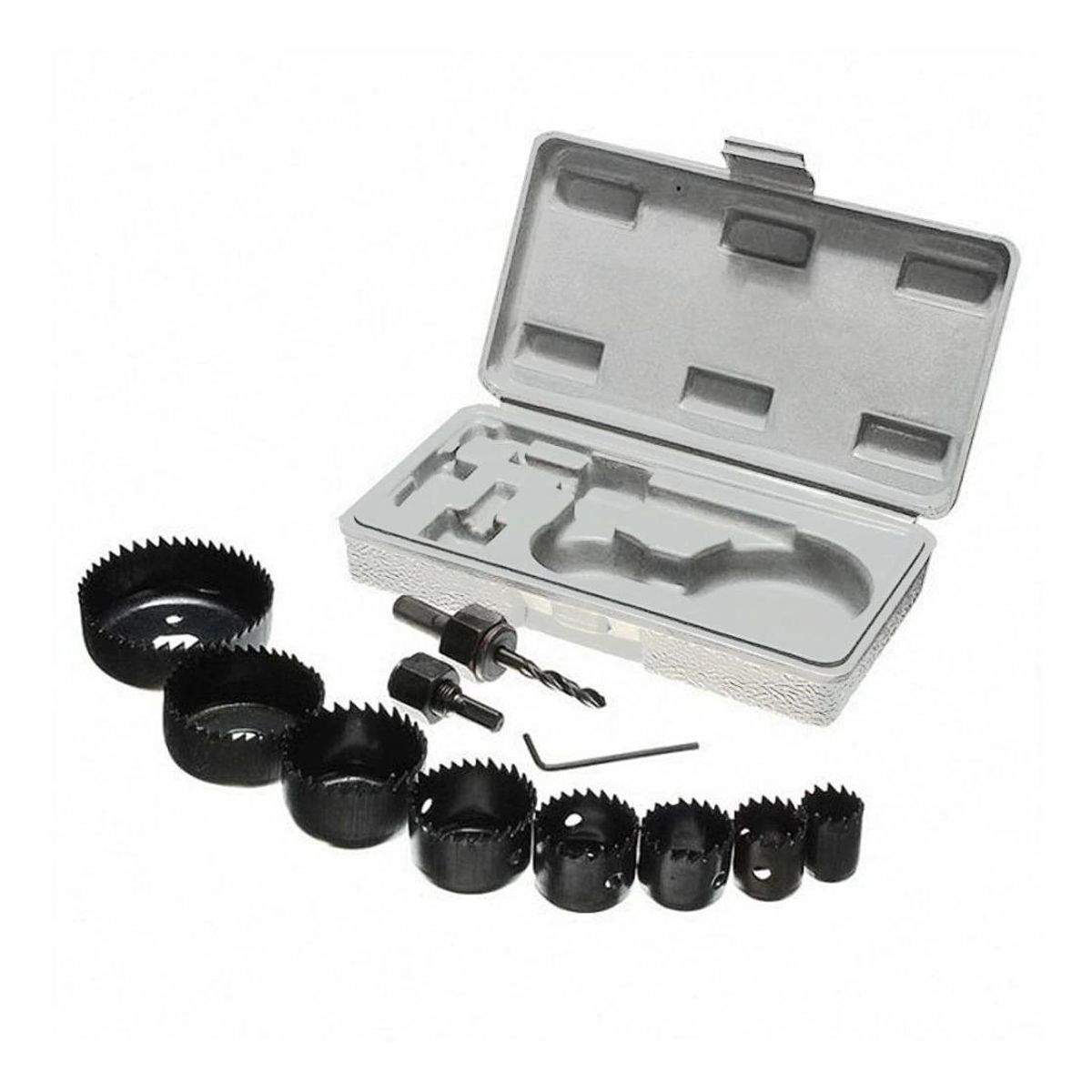 GENERICO - Juego de Brocas Sierra Copa para Madera 11 Piezas