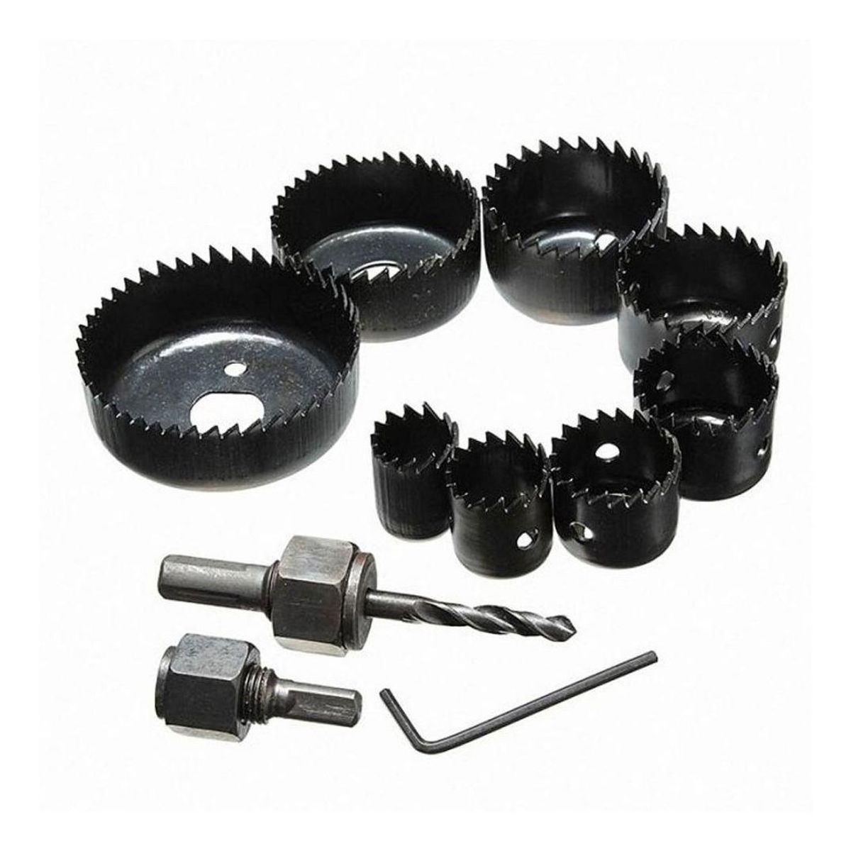 GENERICO - Juego de Brocas Sierra Copa para Madera 11 Piezas