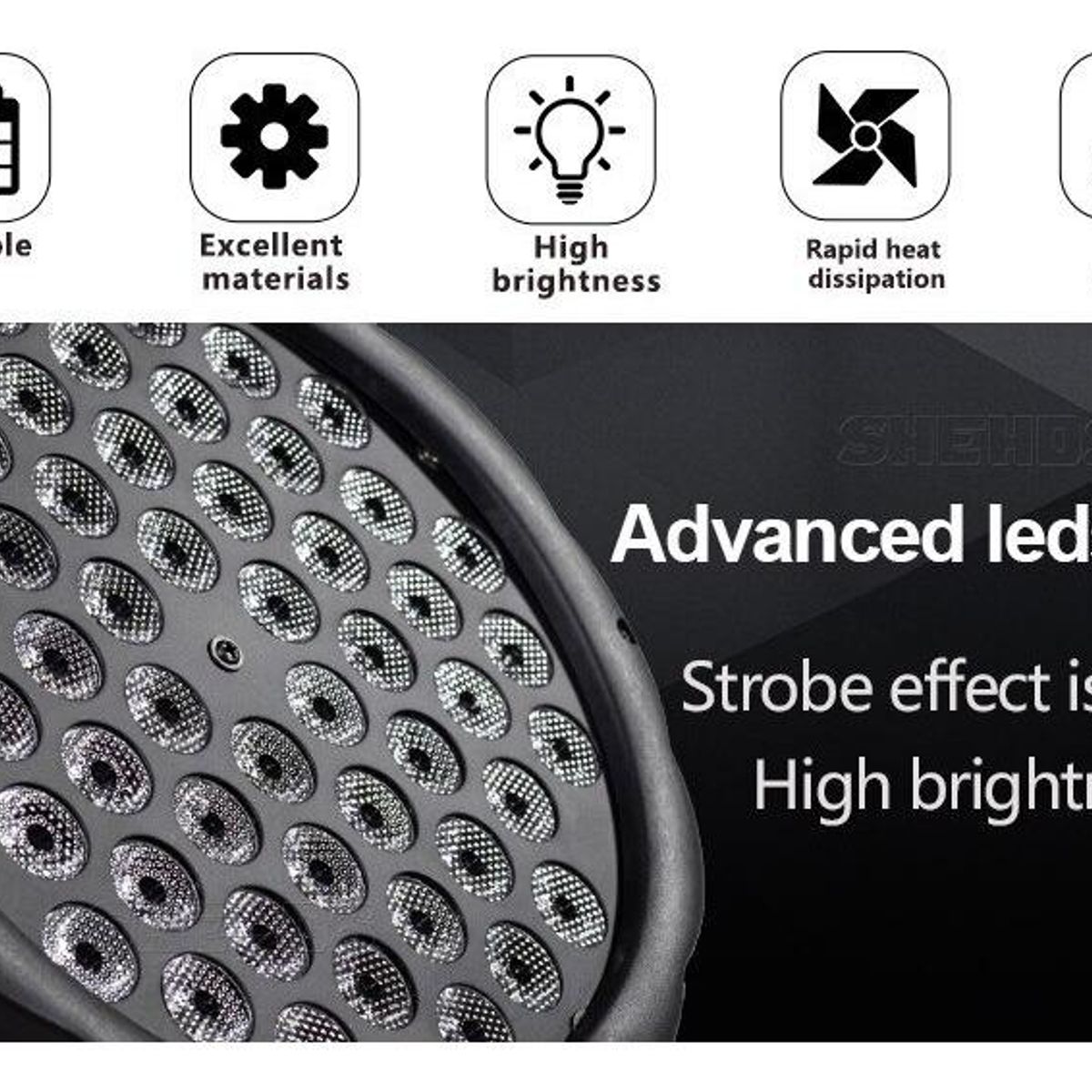 GENERICO - Foco LED PAR 180W Ultravioletas DMX para Iluminación Profesional
