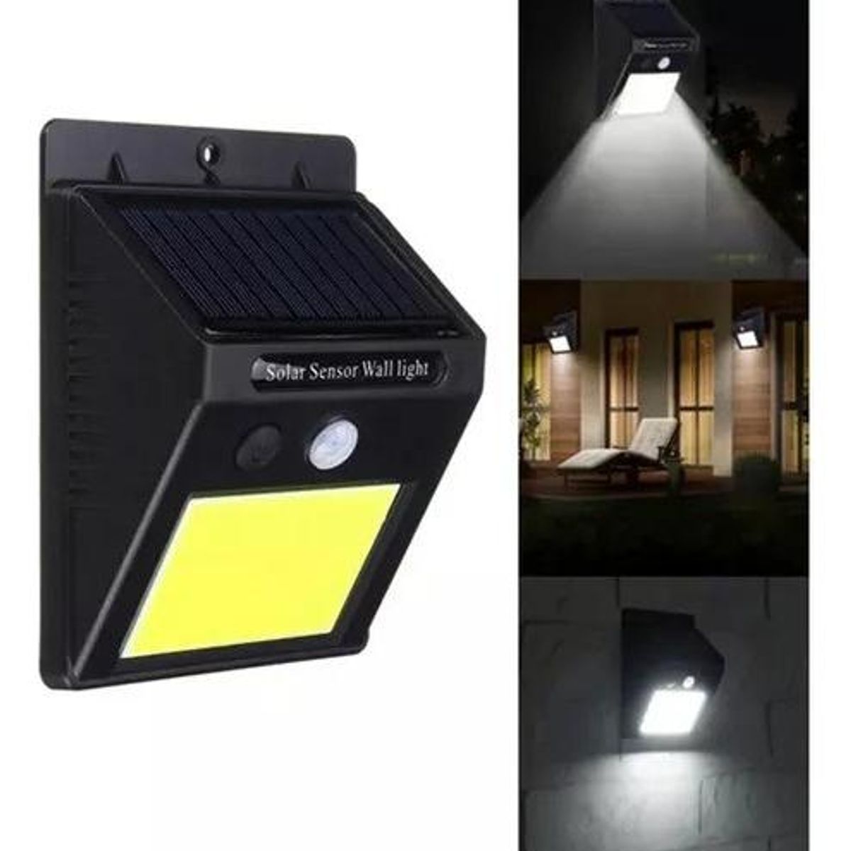 GENERICO - Foco Solar LED con Sensor de Movimiento para Exterior
