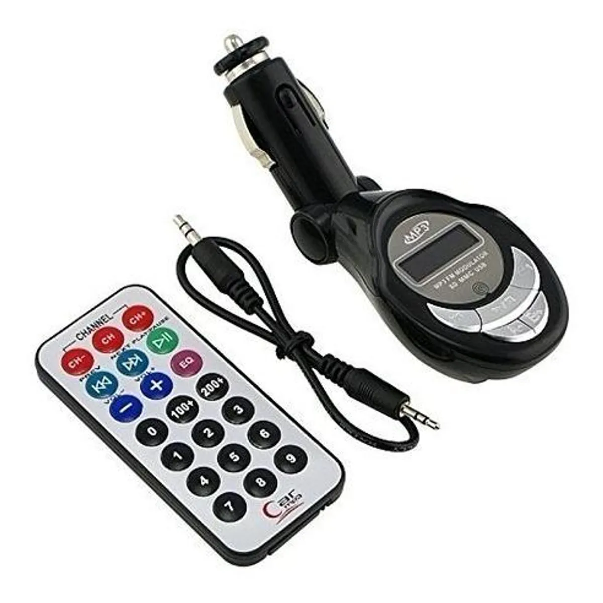 GENERICO - Transmisor MP3 para Auto con FM USB y Control Remoto