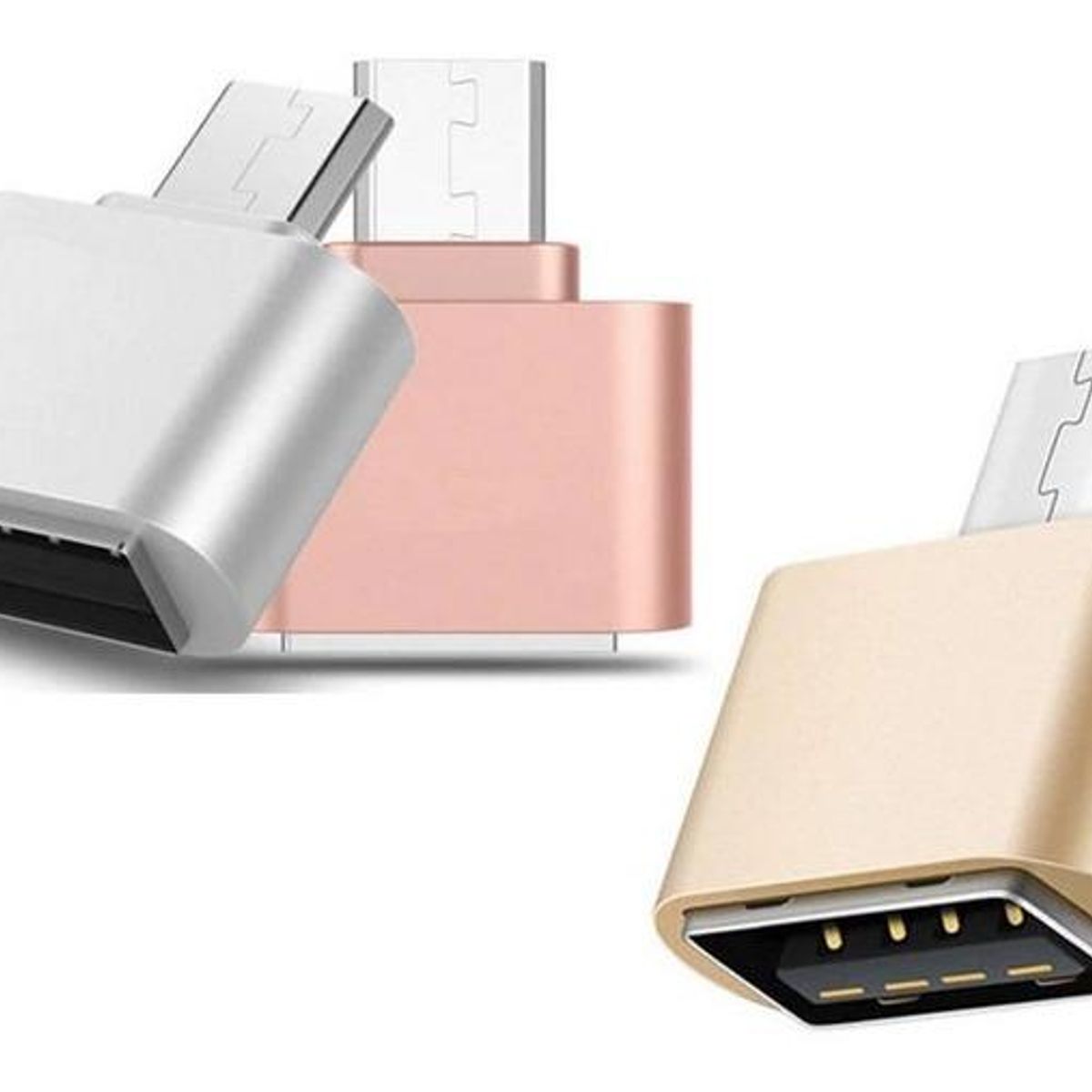 GENERICO - Pack de 10 Adaptadores OTG USB 20 - Tipo V8