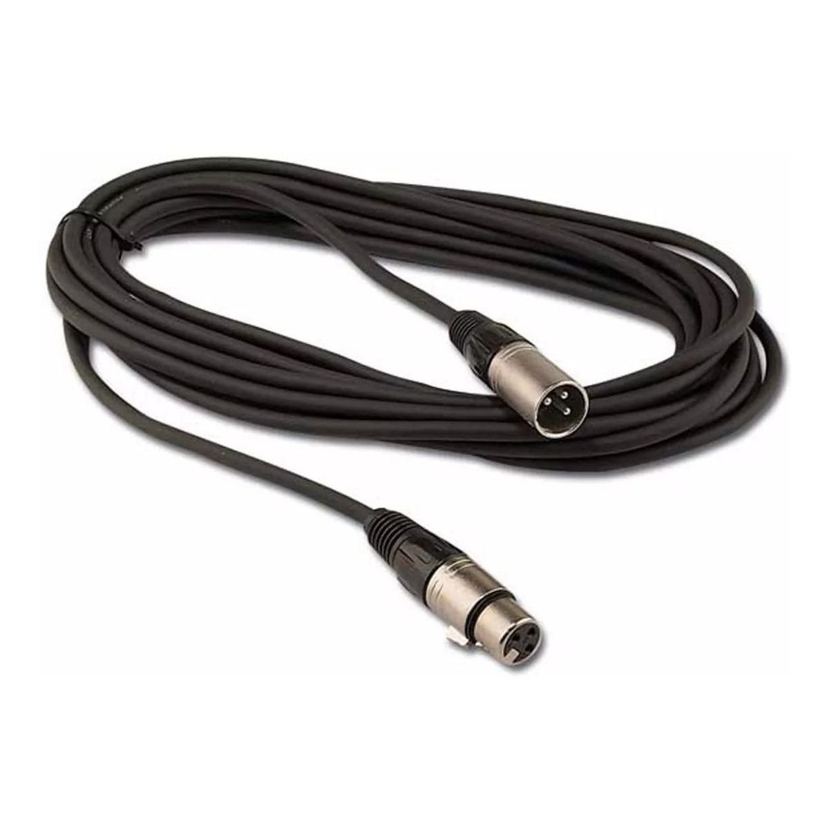GENERICO - Cable de Extensión DMX-XLR3 de 9 Metros para Micrófonos y Iluminación