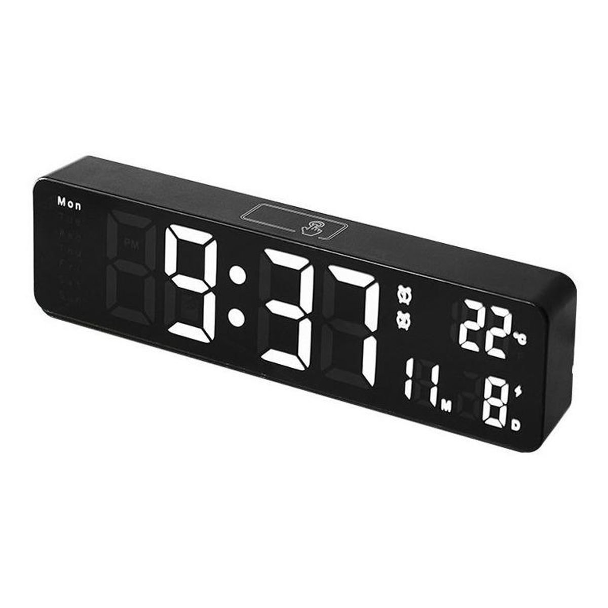 GENERICO - Reloj Despertador LED Digital con Temperatura y Alarma