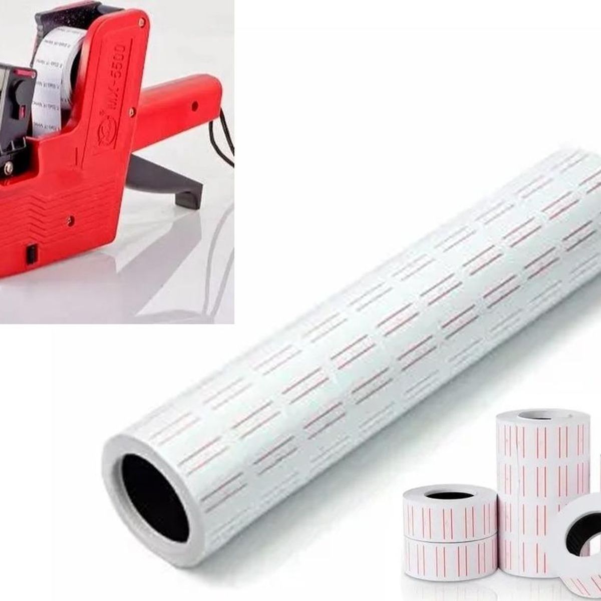 GENERICO - Etiquetadora de Precios con Cinta Autoadhesiva y Rodillos