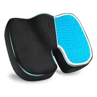 Cojín de Asiento Ortopédico Memory Foam con Gel Ergonómico