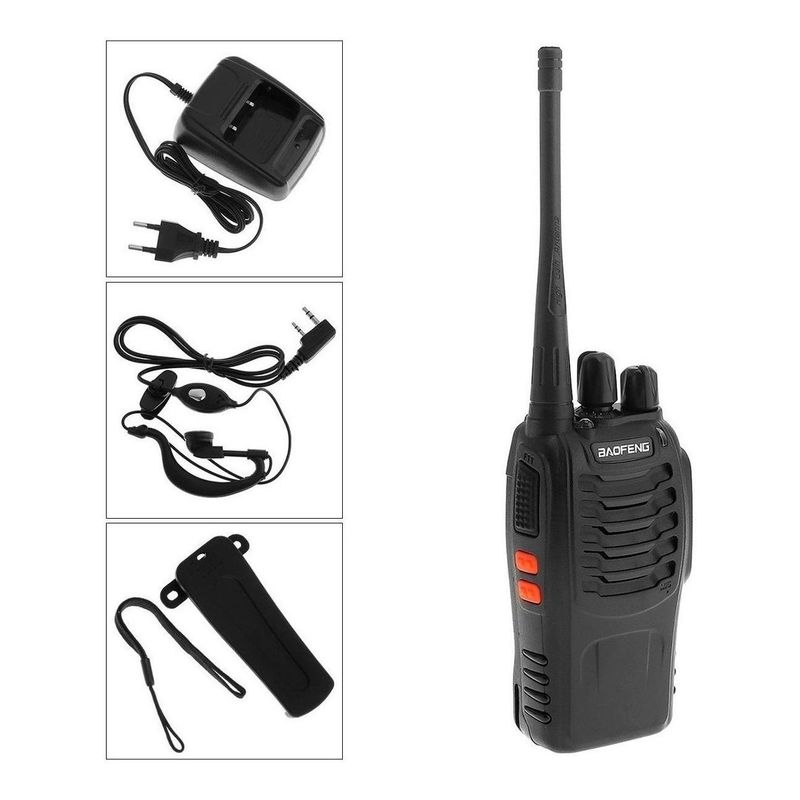 GENERICO - Walkie Talkie Compacto con Manos Libres y Accesorios