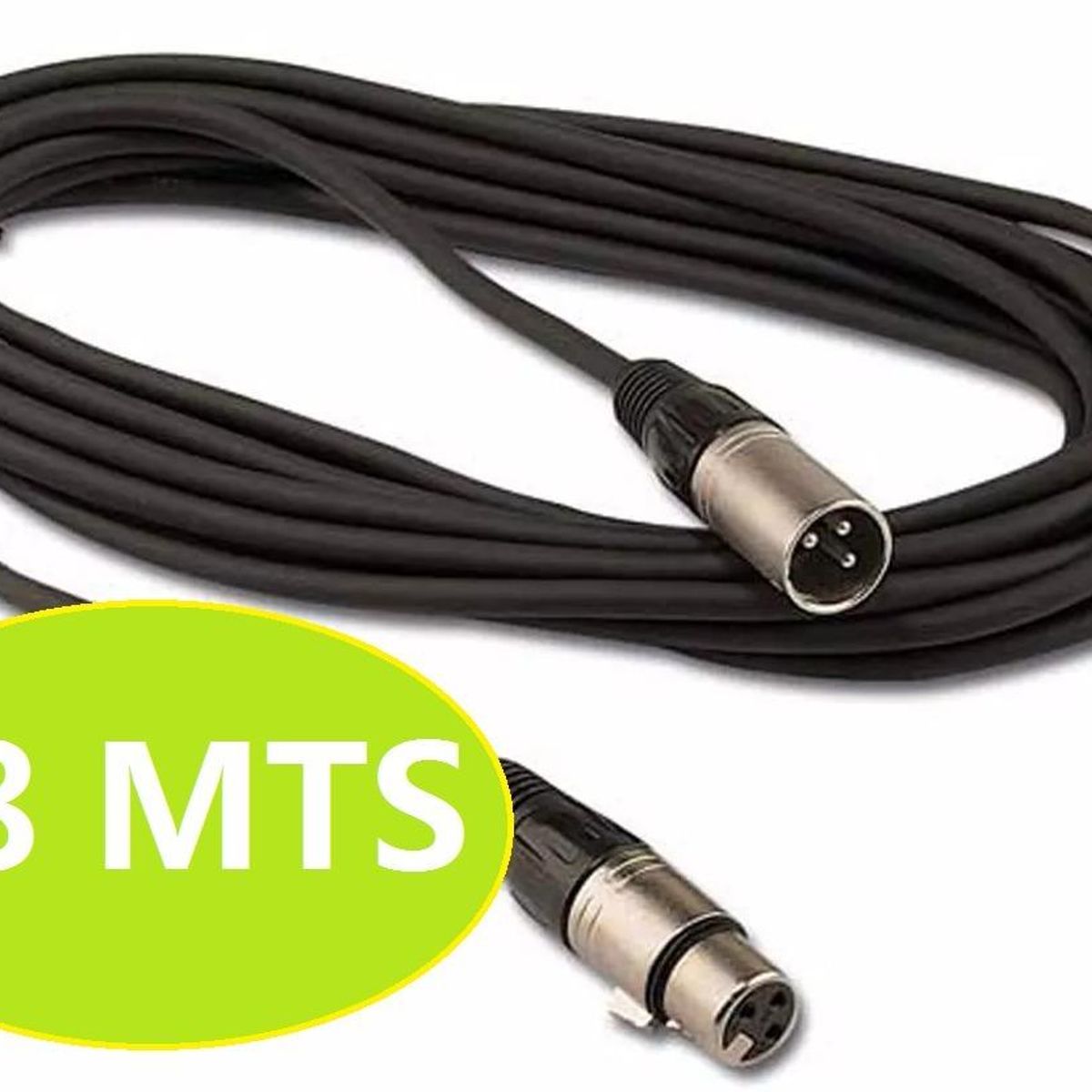 GENERICO - Cable de Extensión DMX XLR3 de 18 metros de Alta Calidad