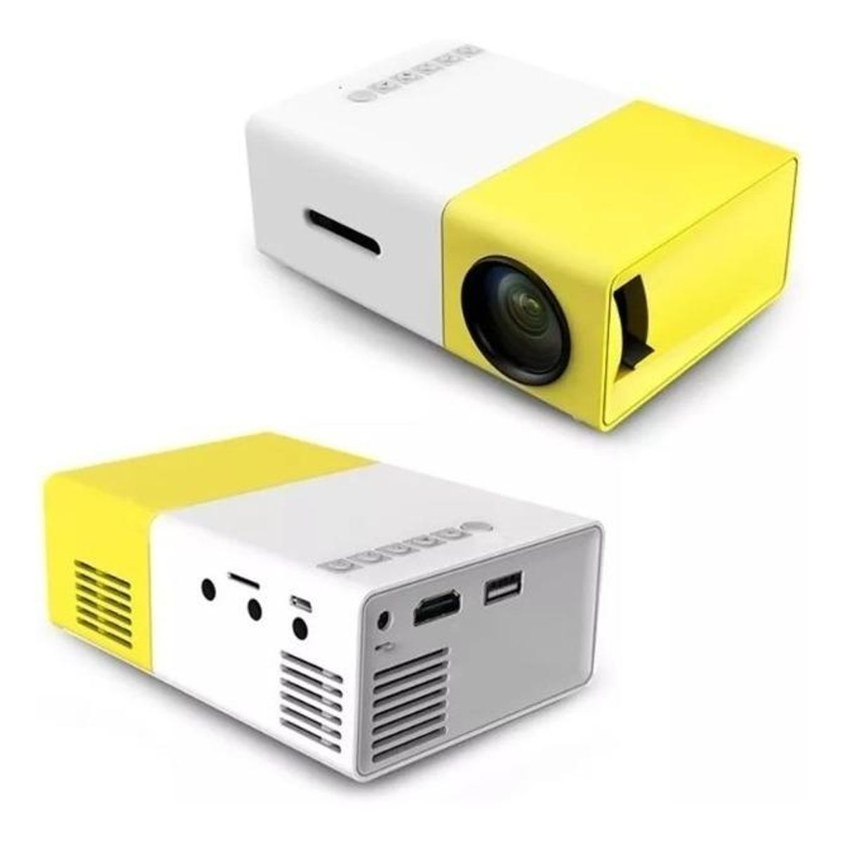GENERICO - Mini Proyector Portátil HDMI y USB con Resolución 1080p