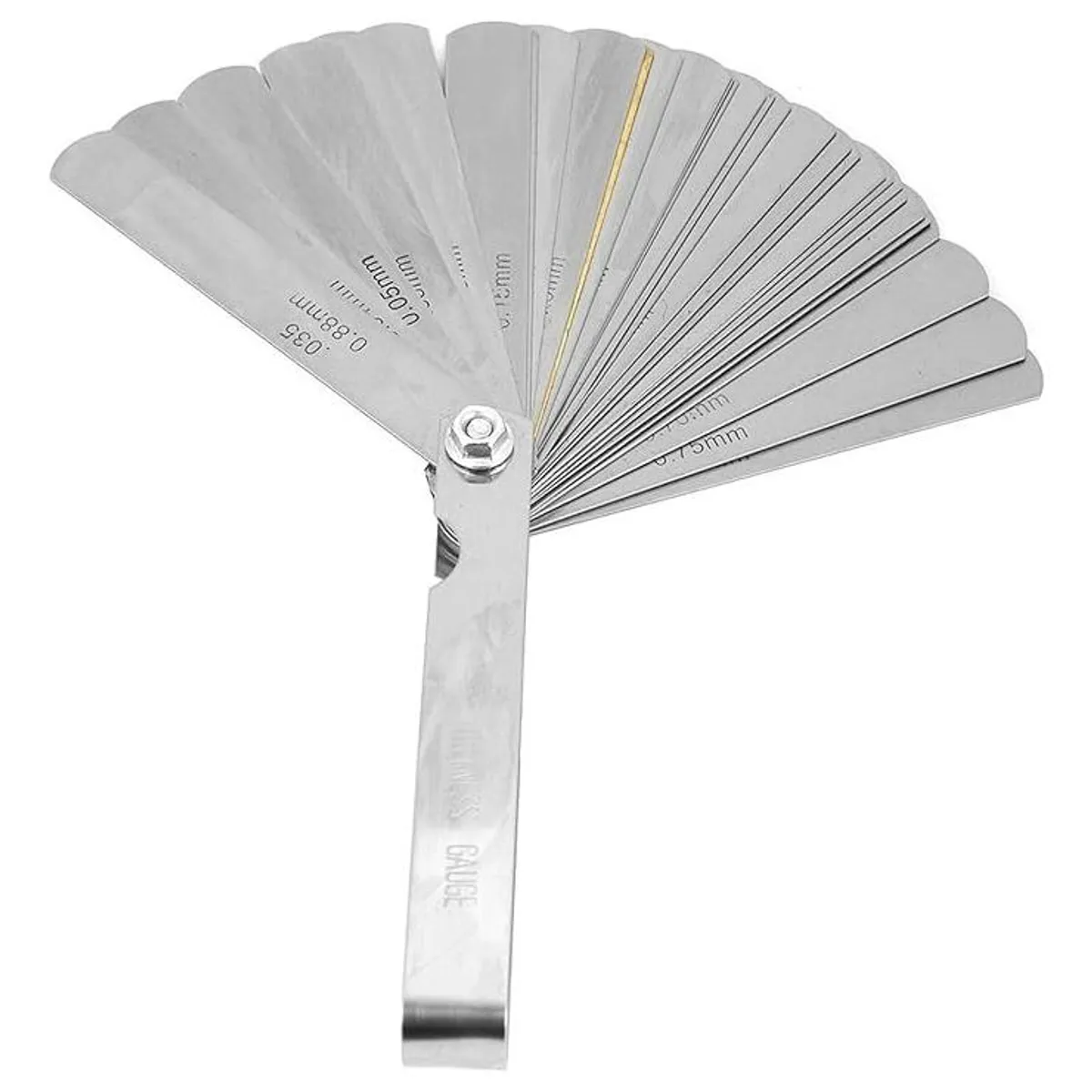 GENERICO - Calibre de Espesor en Acero Inoxidable - 32 Piezas