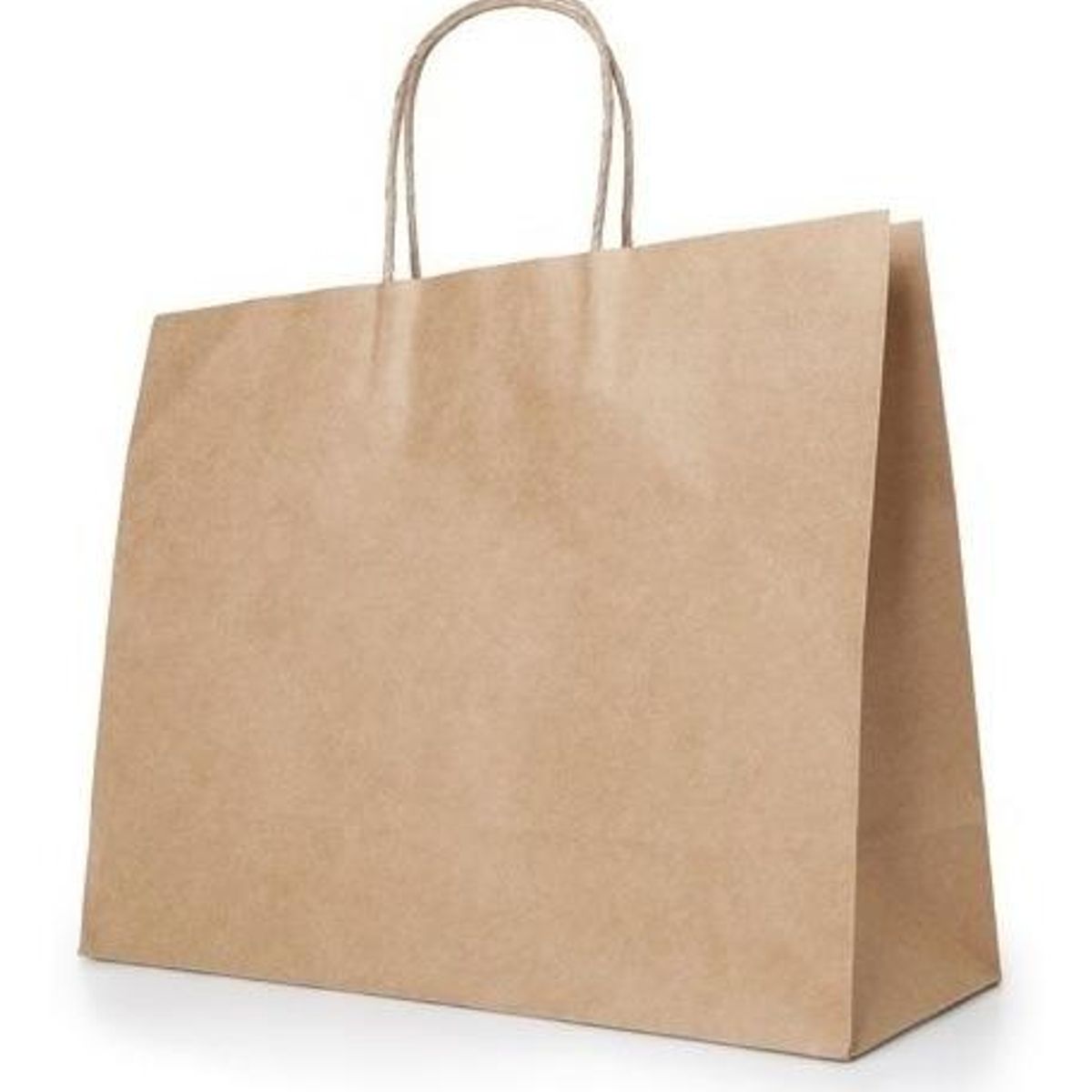 GENERICO - Pack de 12 Bolsas de Papel Kraft 32x25x11 cm