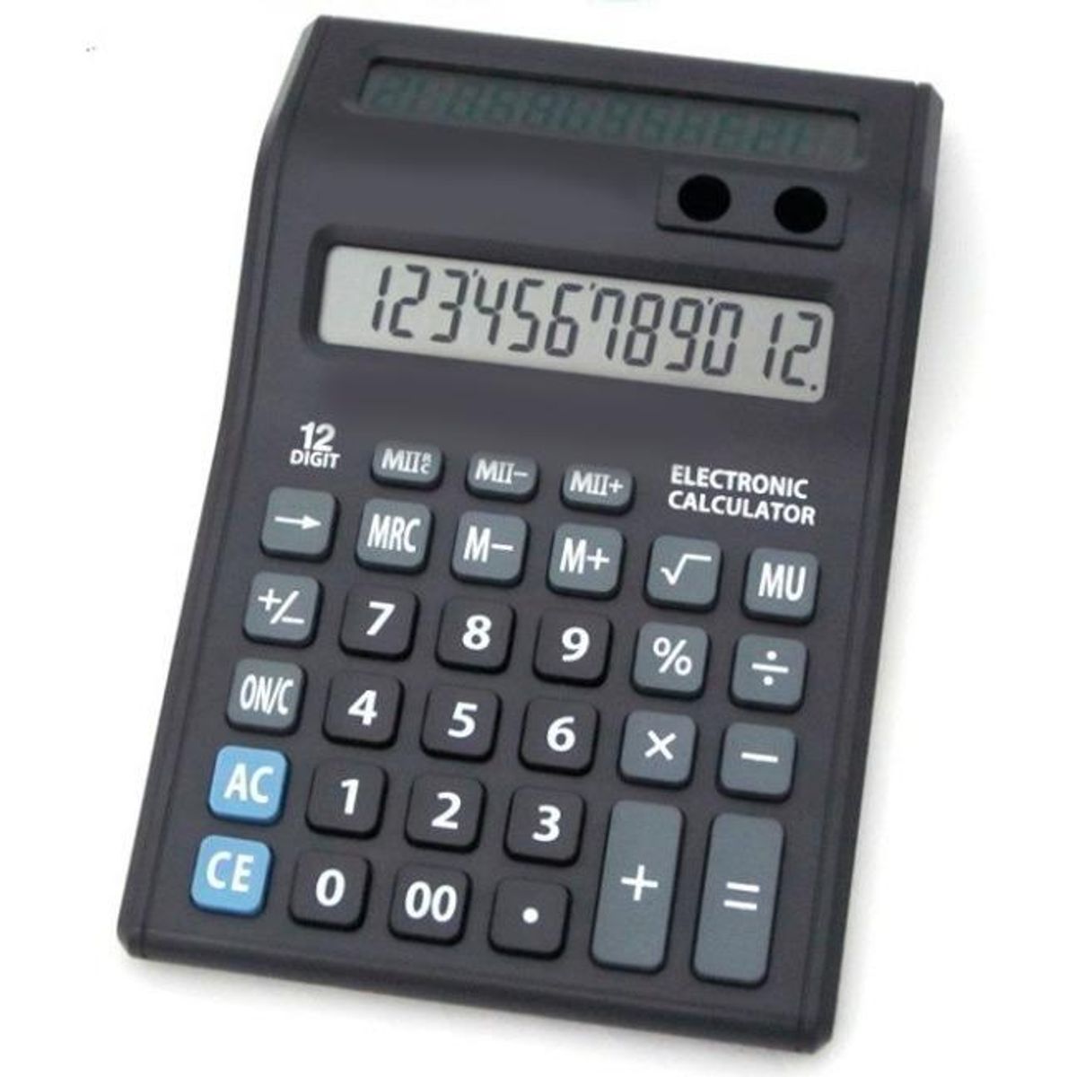 GENERICO - Calculadora Doble Pantalla LCD 12 Dígitos Multifuncional