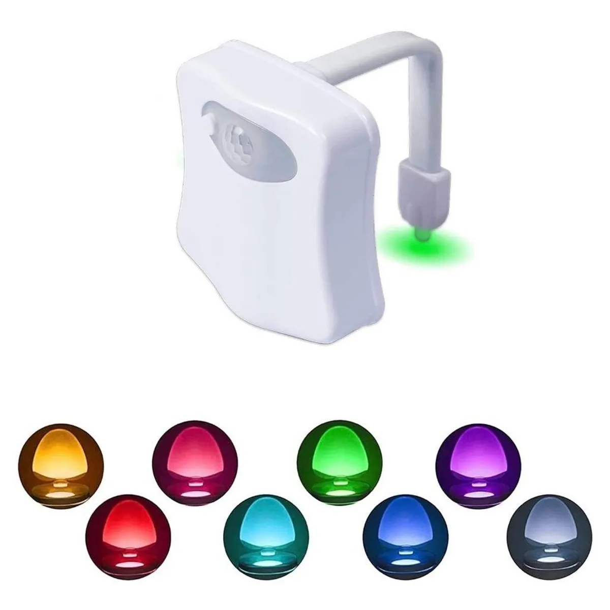 GENERICO - Luz LED para Inodoro con Sensor de Movimiento y 8 Colores