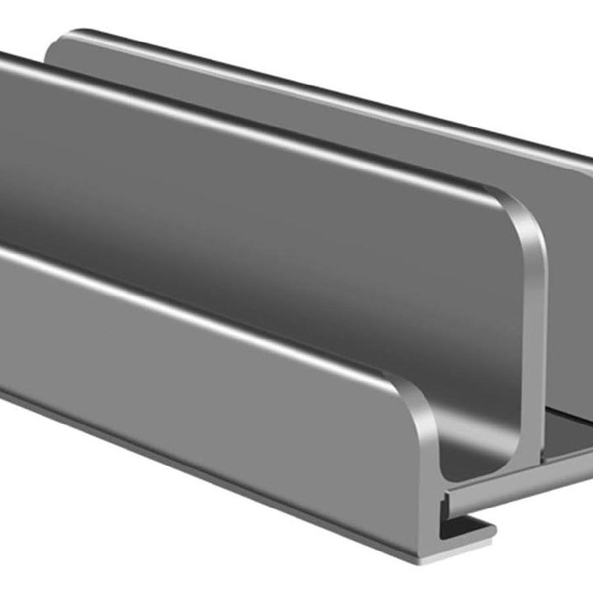 GENERICO - Soporte Vertical de Aluminio para Laptop y Smartphone