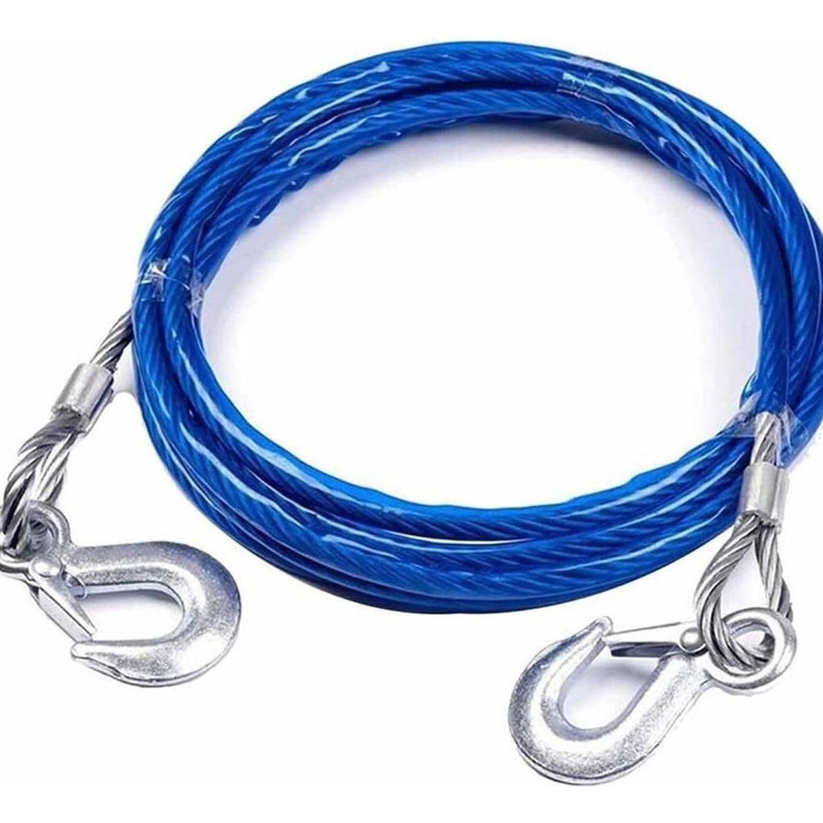 GENERICO - Cable de remolque de acero de 8mm x 4m para vehículos