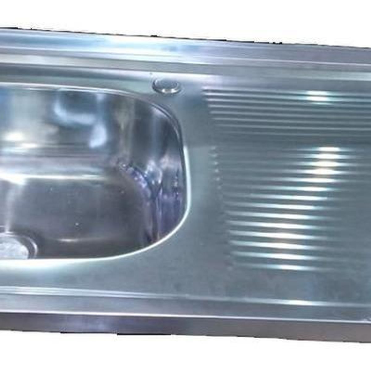 GENERICO - Lavaplatos de Acero Inoxidable 102 x 50 cm con Escurridor