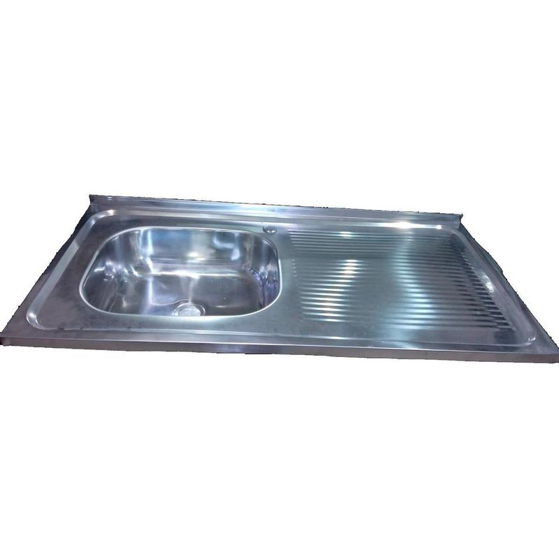GENERICO - Lavaplatos de Acero Inoxidable 102 x 50 cm con Escurridor