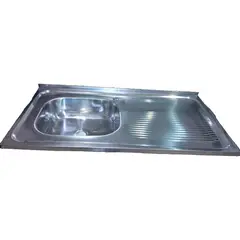 GENERICO - Lavaplatos de Acero Inoxidable 102 x 50 cm con Escurridor