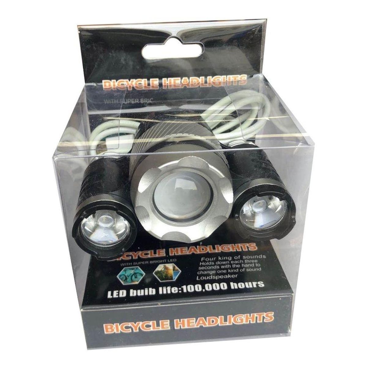 GENERICO - Luz Delantera LED Recargable para Bicicleta T6