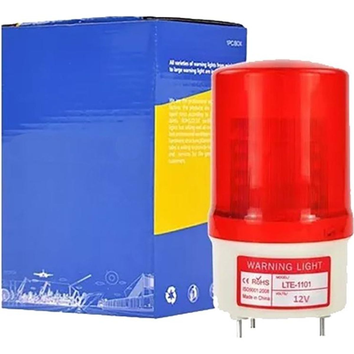 GENERICO - Baliza Estroboscópica de Advertencia Brillante 9 Strobe 12V