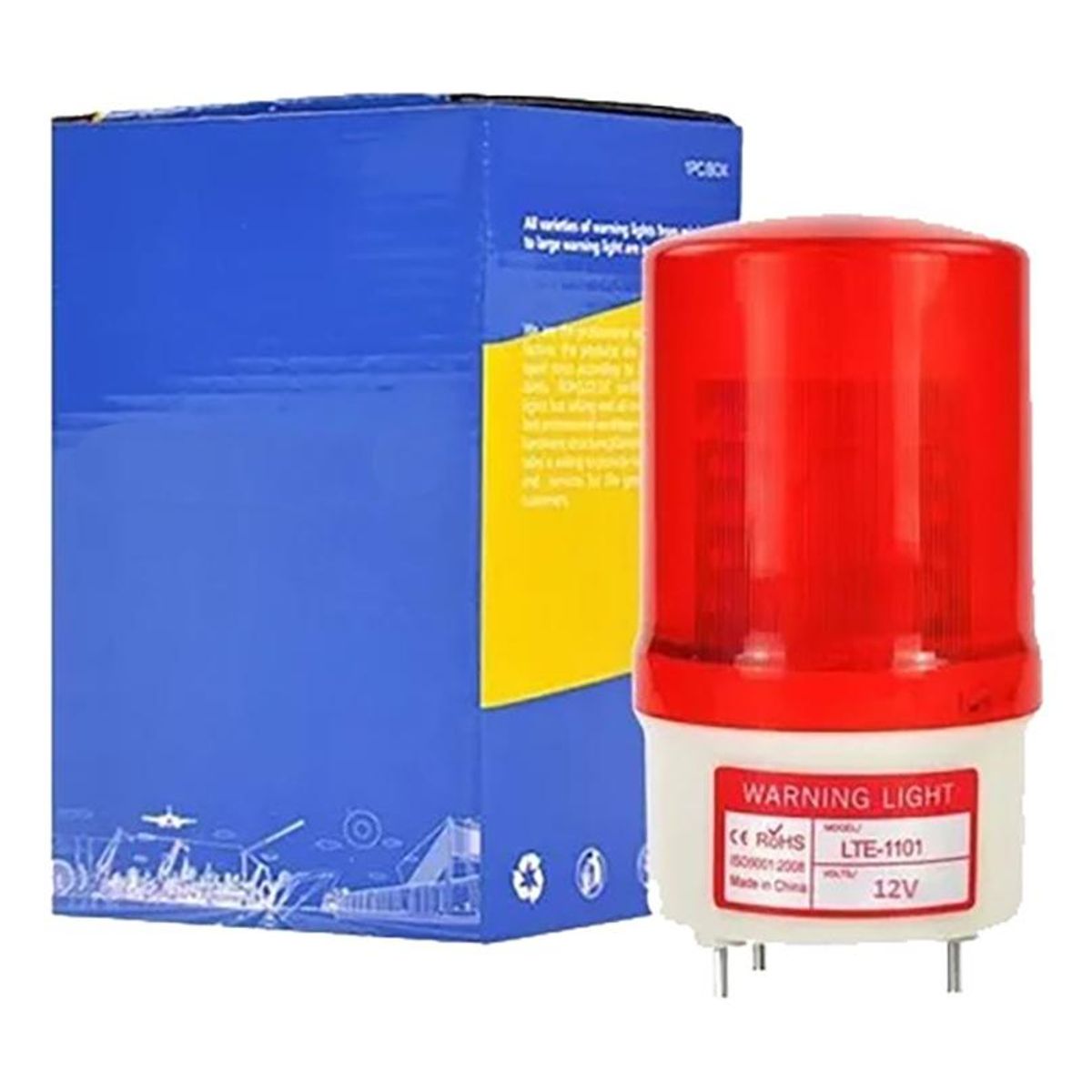 GENERICO - Baliza Estroboscópica de Advertencia Brillante 9 Strobe 12V