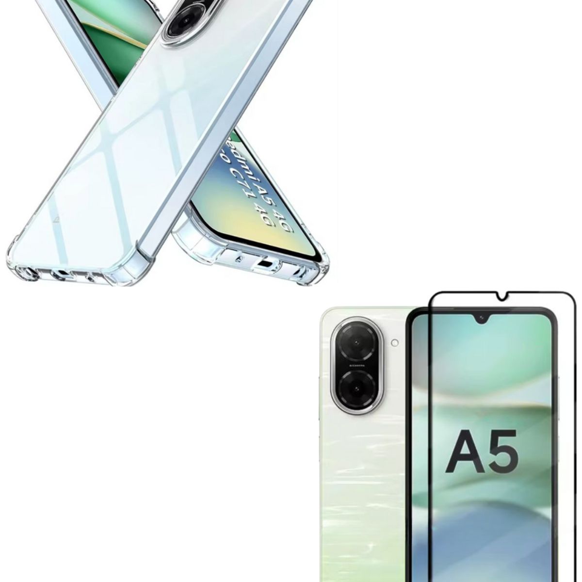GENERICO - Carcasas Transparente Reforzado Para Redmi A5 + Lamina V