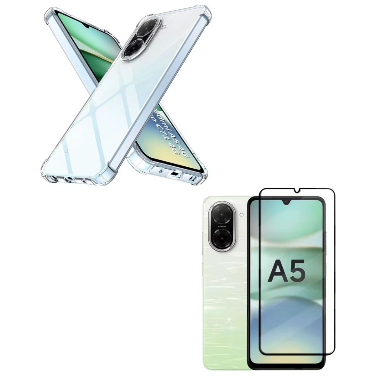 GENERICO - Carcasas Transparente Reforzado Para Redmi A5 + Lamina V