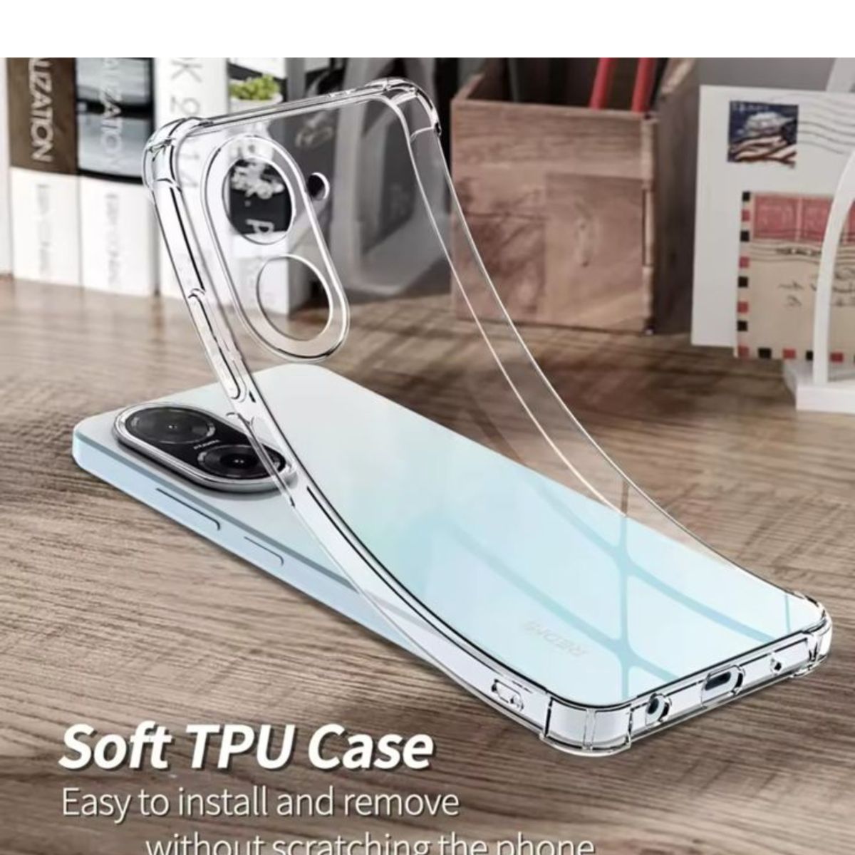 GENERICO - Carcasas Transparente Reforzado Para Redmi A5 + Lamina V