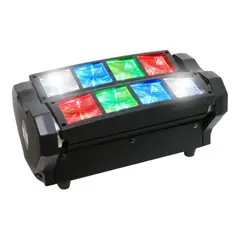 GENERICO - Cabeza Móvil LED Spider Beam RGBW con Control DMX