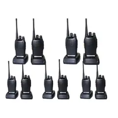 GENERICO - Pack de 10 Walkie Talkies UHF 5W con Accesorios