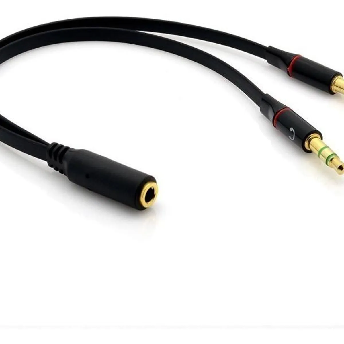 GENERICO - Cable Adaptador 35mm para Auriculares con Micrófono - Pack de 5