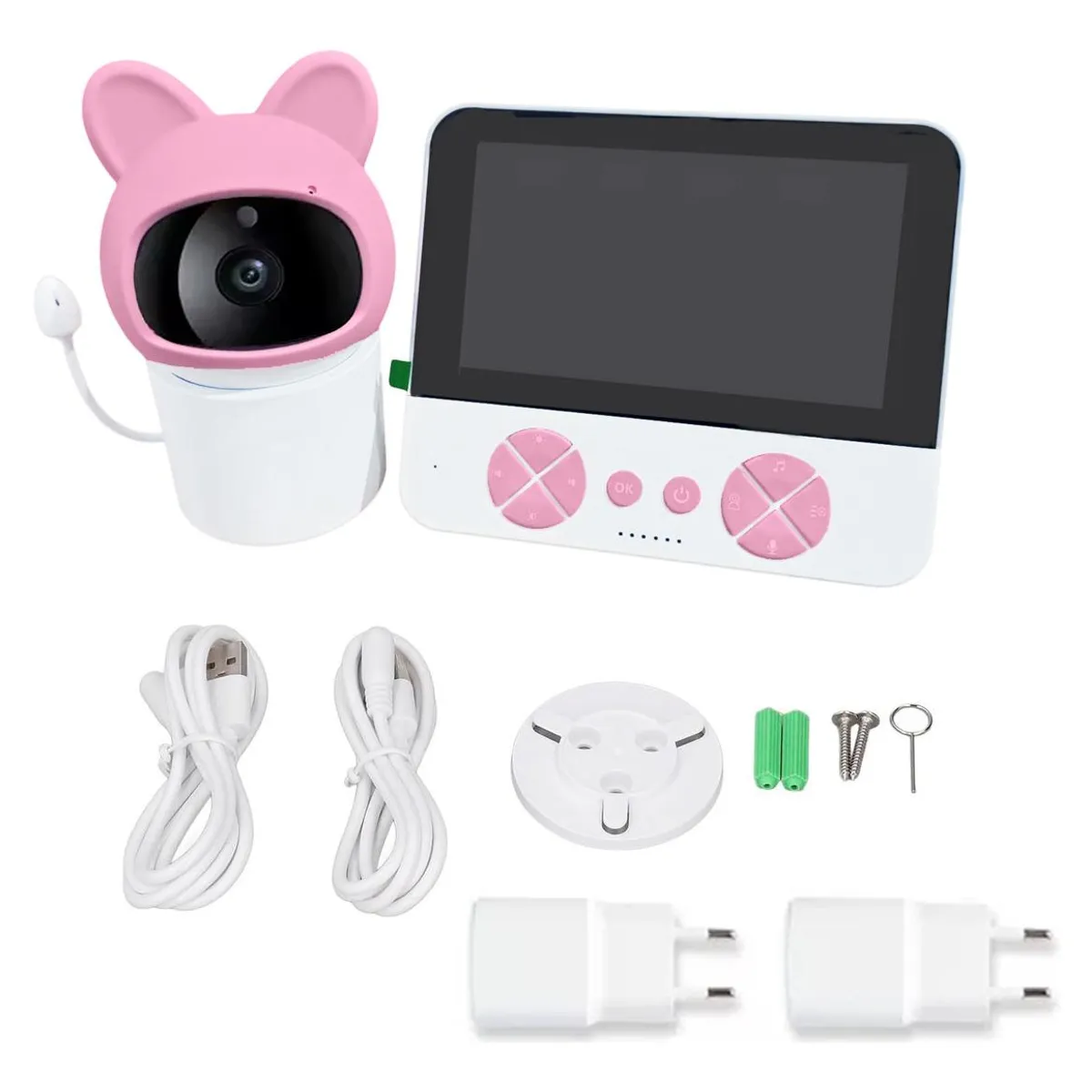 GENERICO - Monitor de Vigilancia Nocturna para Bebés con Micrófono.