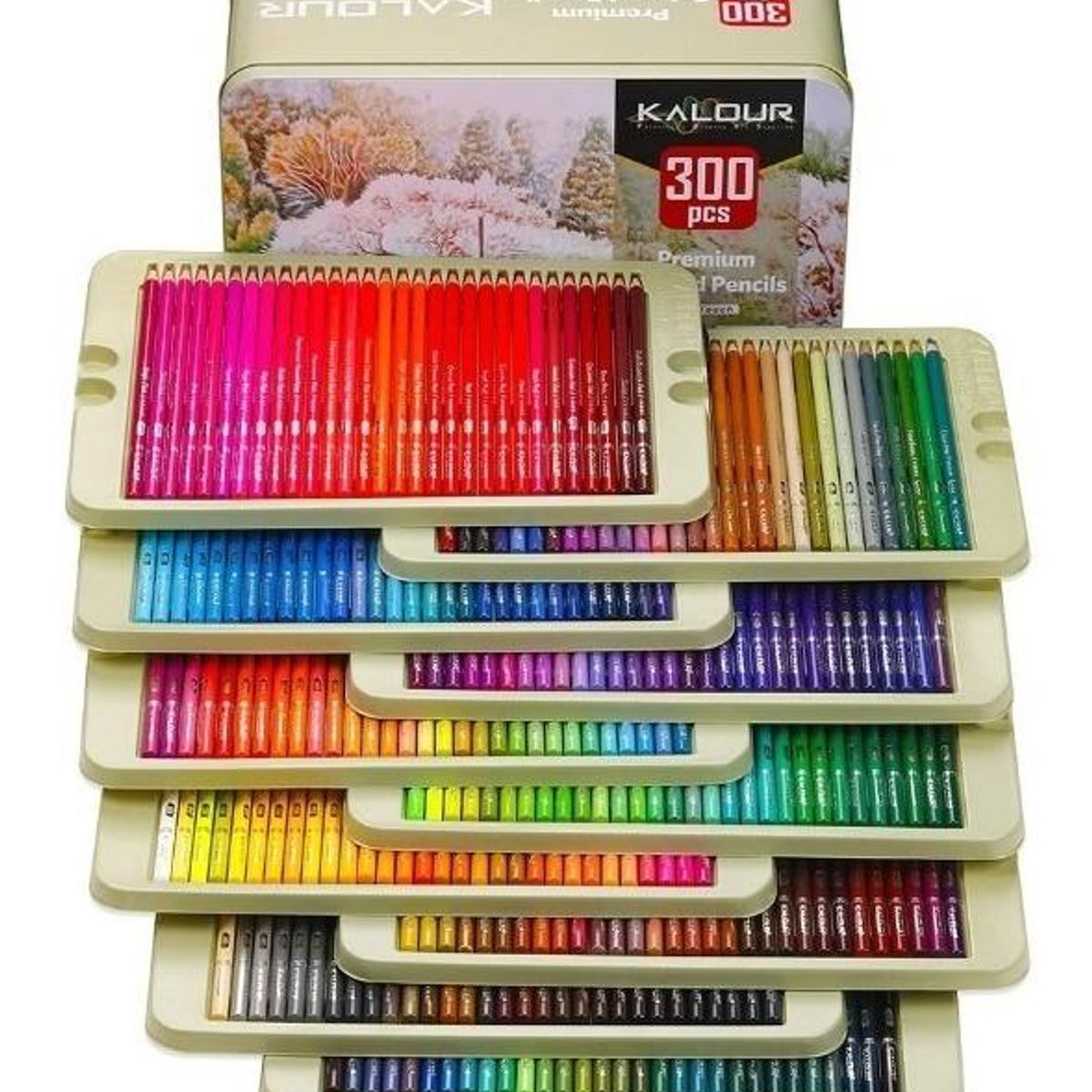 GENERICO - Set de 300 Lápices de Colores para Dibujo y Arte