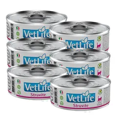 VETLIFE - Vet Life Lata Urinary Struvite Gato Pack x 6 Latas 85gr