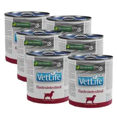 VETLIFE - Vet Life Lata Gastrointestinal Perro Pack x 6 Latas 300gr